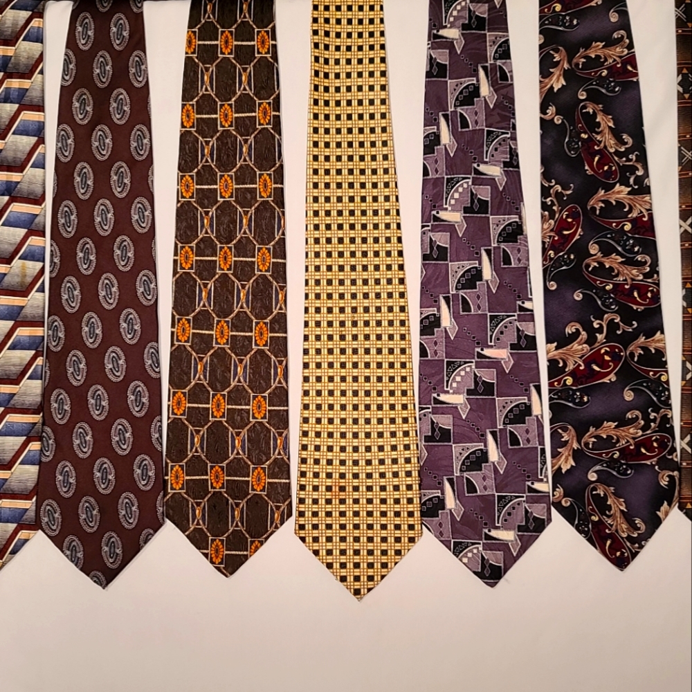 Lot of 7 Silk Necktie